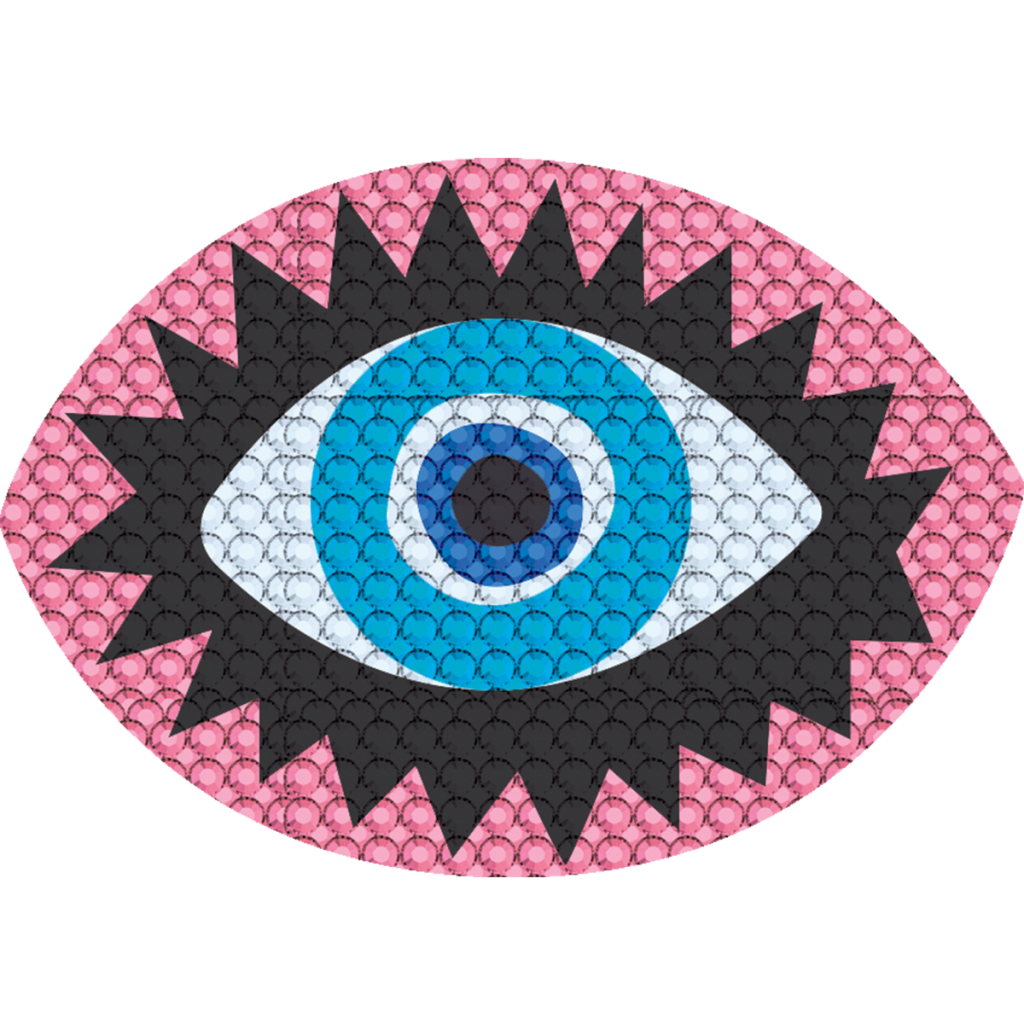 [700-289] Eye Rhinestone Decals Large