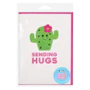 Cactus Removable Rhinestone Decal Greeting Card