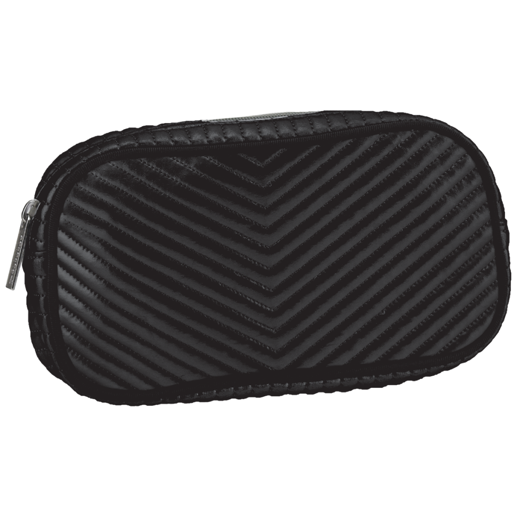 Black Chevron Small Cosmetic Bag
