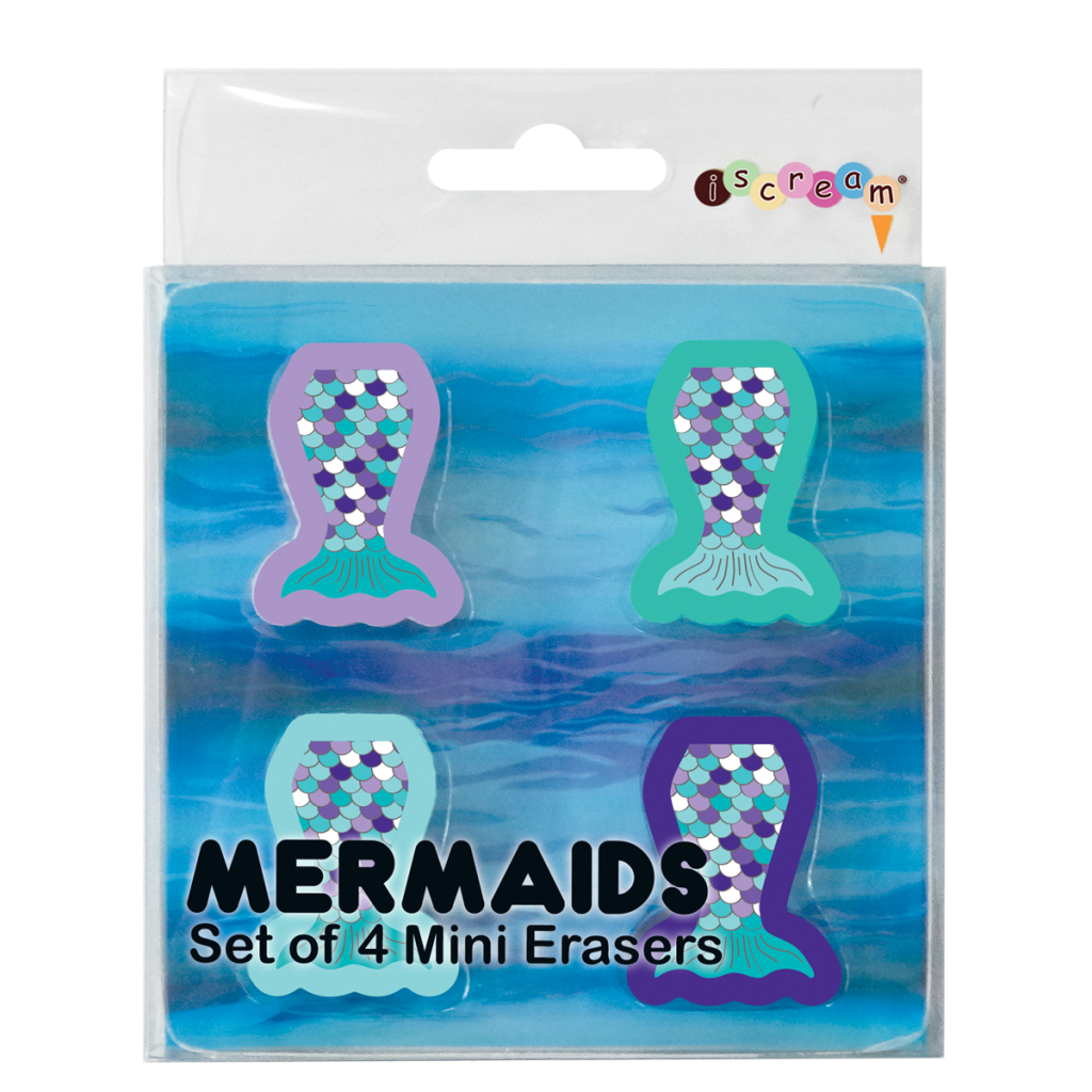 Mermaid Mini Eraser Set