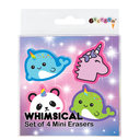 Whimsical Mini Eraser Set