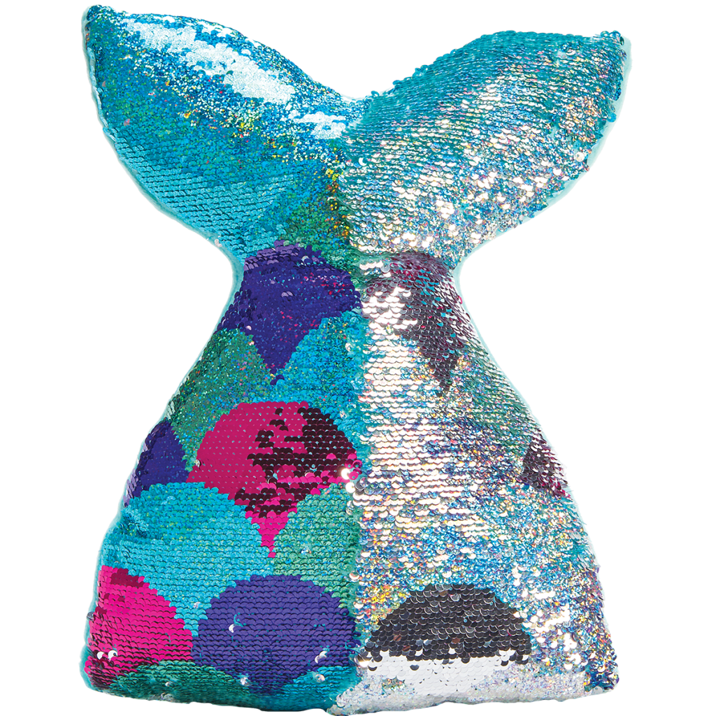 Mermaid Tail Reversible Sequin Pillow