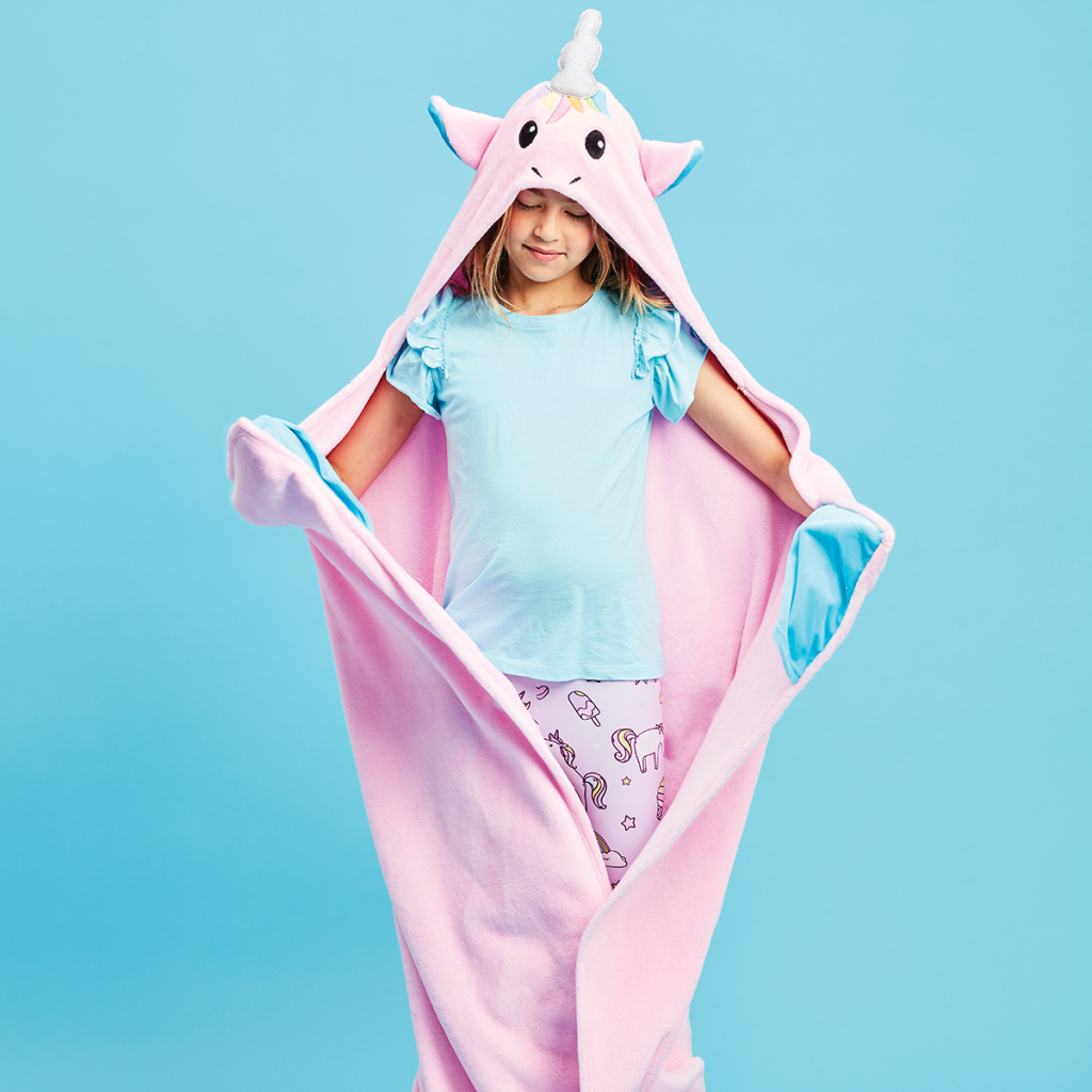 Unicorn Hooded Blanket