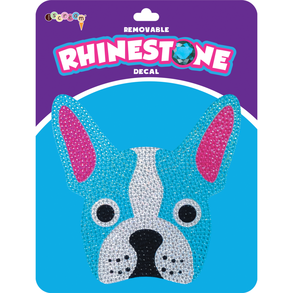 French Bulldog Rhinestone Decals Small