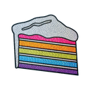 Slice of Cake Rhinestone Decals Large