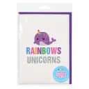 Narwhal Removable Rhinestone Decal Greeting Card
