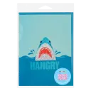 Shark Removable Rhinestone Decal Greeting Card