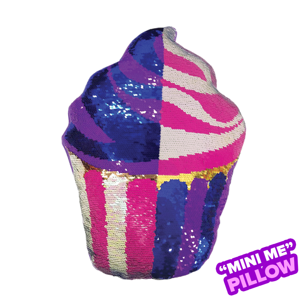 [780-929] Mini Cupcake Reversible Sequin Plush