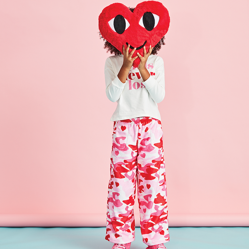 Camo Hearts Plush Pants