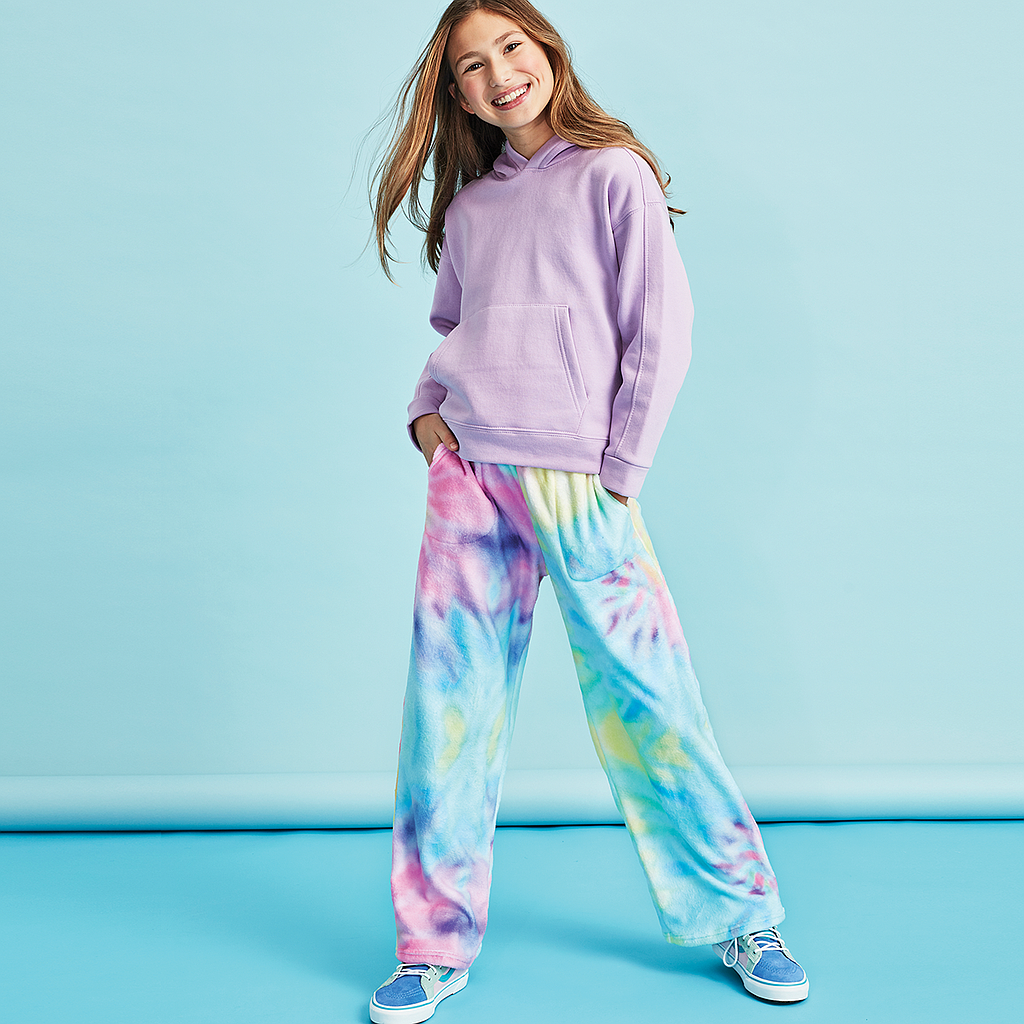 Pastel Tie Dye Plush Pants