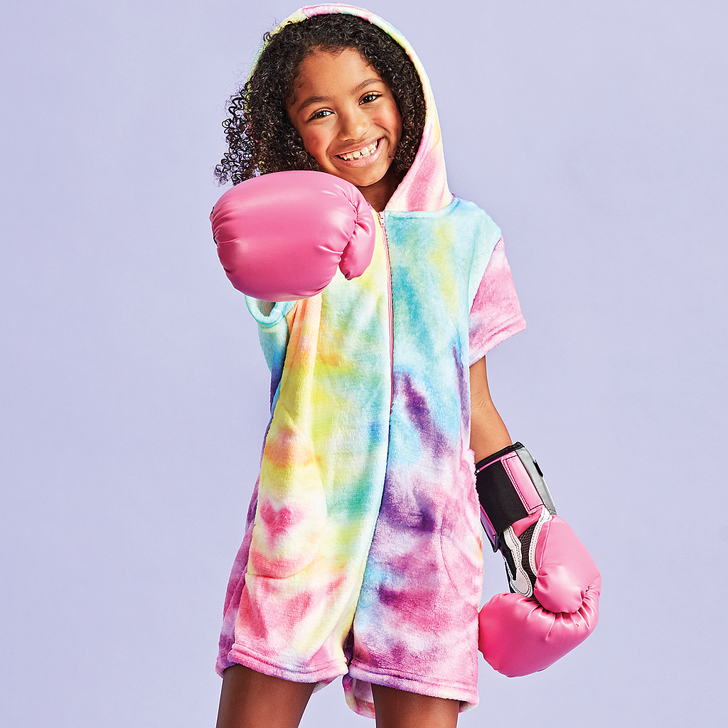 Pastel Tie Dye Plush Romper