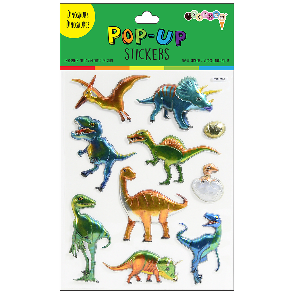 [700-299] Dinosaur Pop-Up Stickers