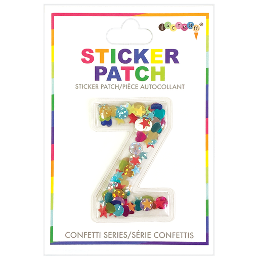 [700-304Z] Z Initial Confetti Sticker Patch