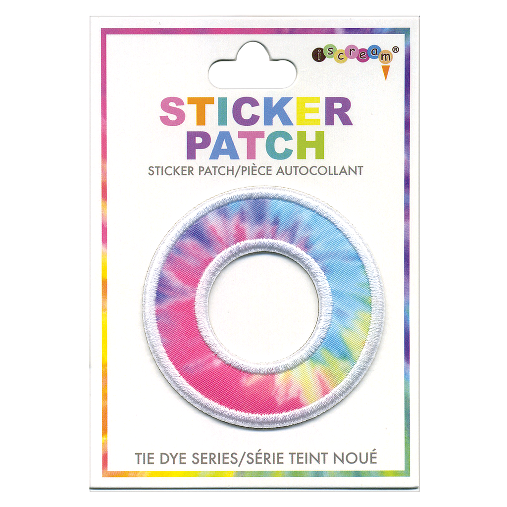[700-305O] O Initial Tie Dye Sticker Patch
