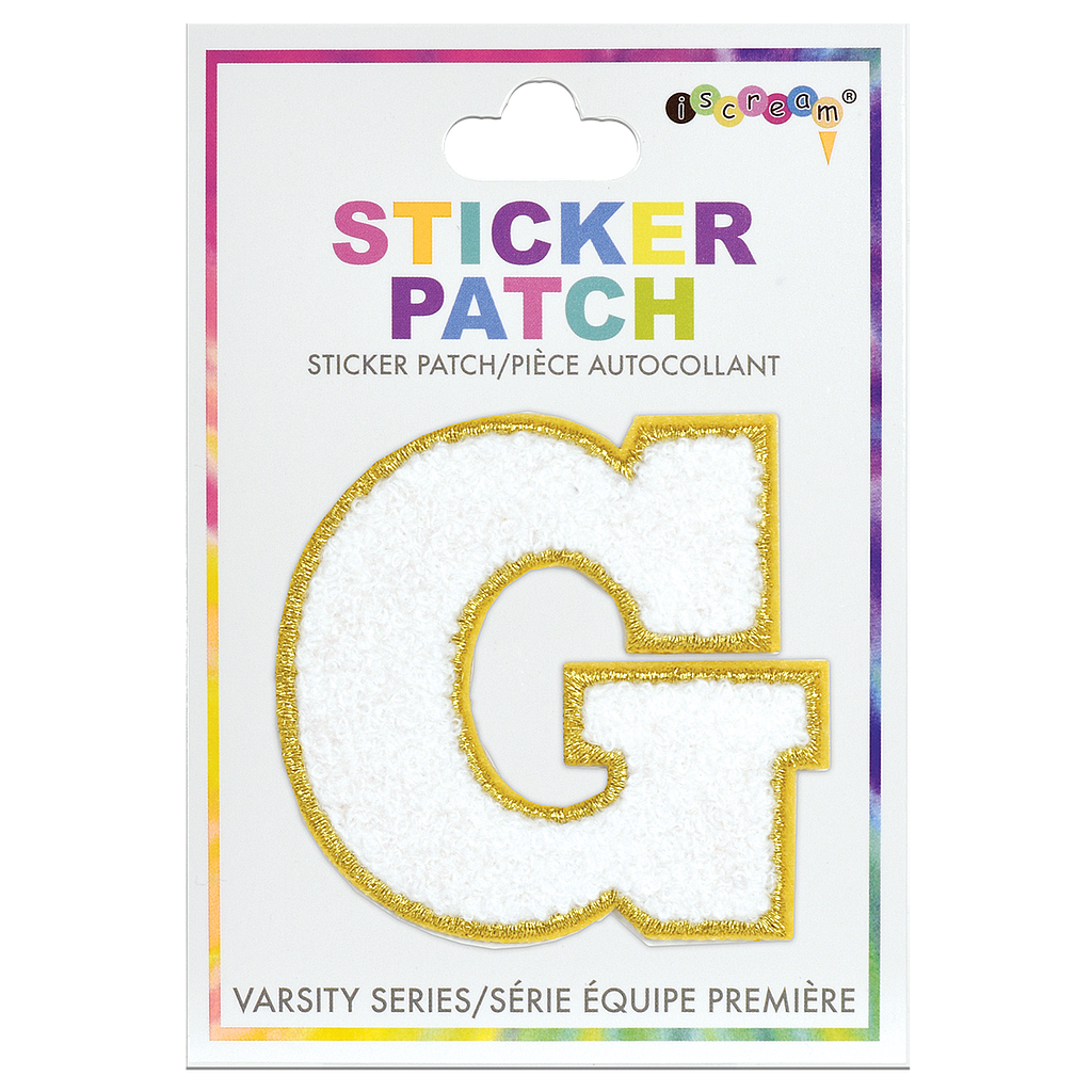 [700-385G] G Initial Varsity Sticker Patch