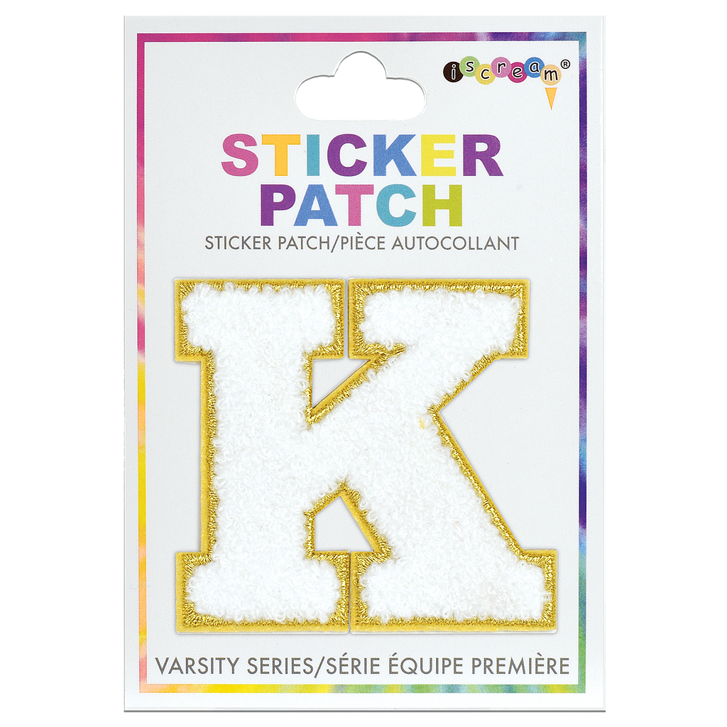 [700-385K] K Initial Varsity Sticker Patch