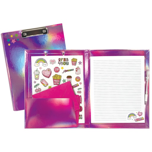 [760-1132] Pink Holographic Clipboard Set