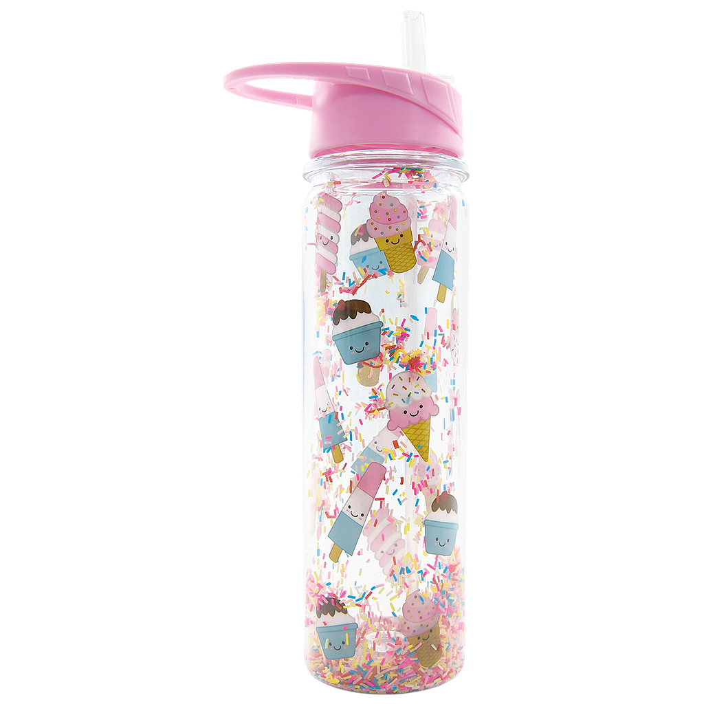 [870-131] Ice Cream Treats and Sprinkles Water Bottle