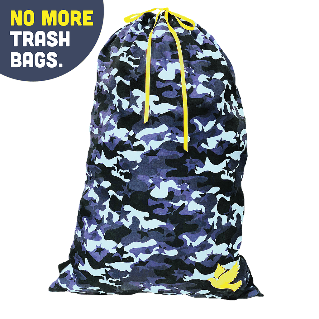 [810-1056] "No More Trash Bags" Canvas Duffel Bag