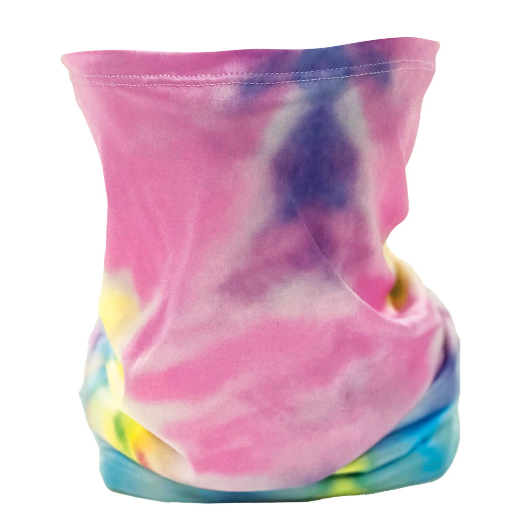 Pastel Tie Dye Gator Face Mask