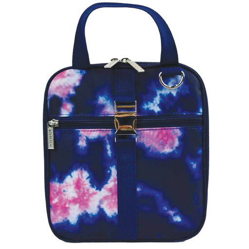 [810-1310] Indigo and Pink Tie Dye Lunch Tote