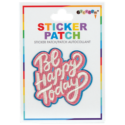[700-429] Be Happy Today Embroidered Sticker Patch