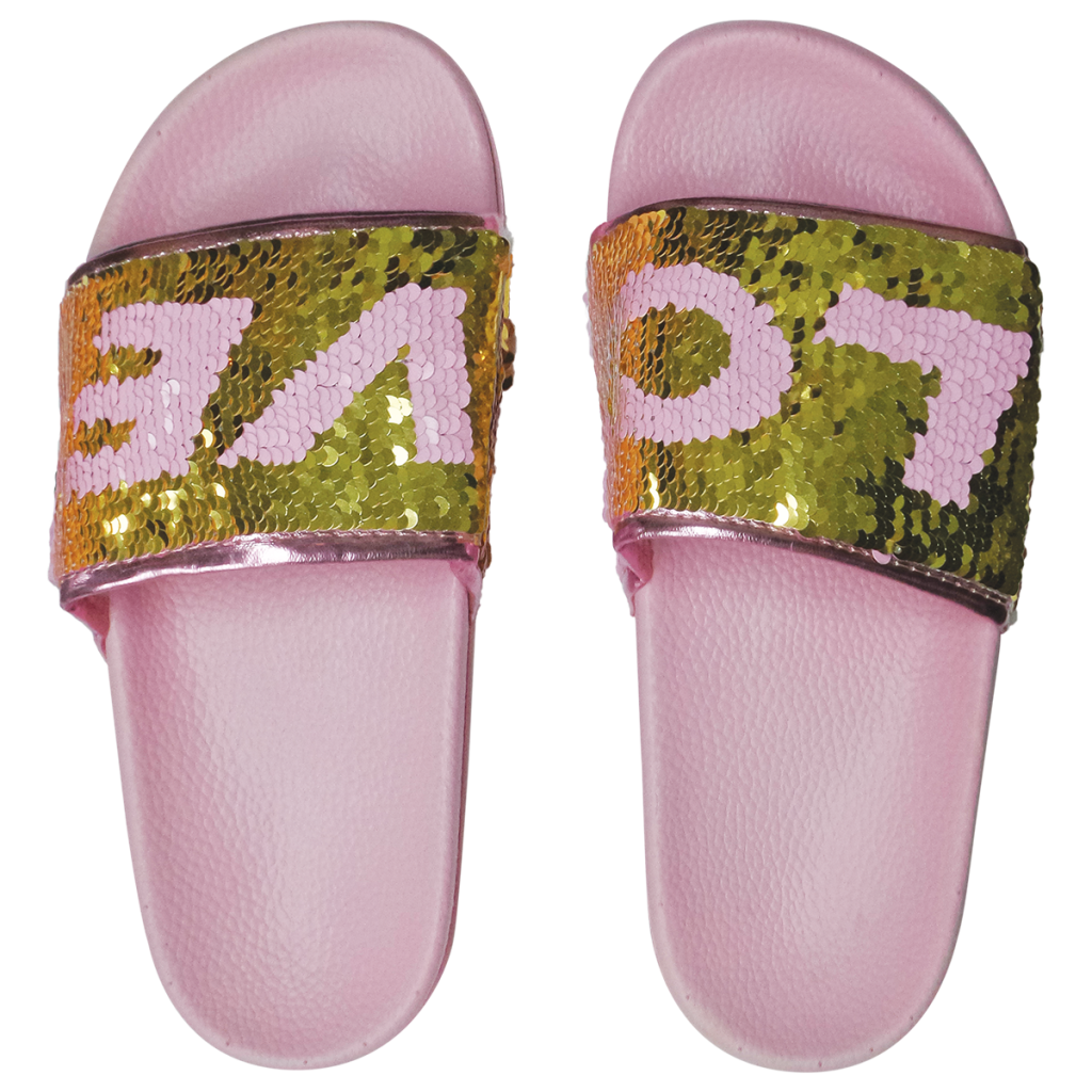 Love Reversible Sequin Slides