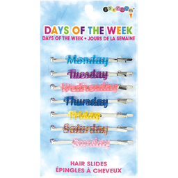 [880-148] Days of the Week Hair Slides