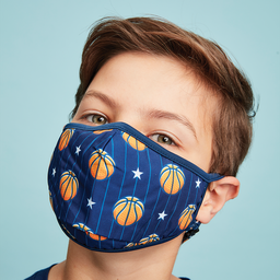 [880-212C] Basketball and Stars Face Mask