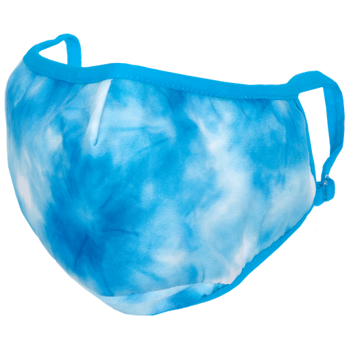 [880-222C] Sky Blue Tie Dye Face Mask