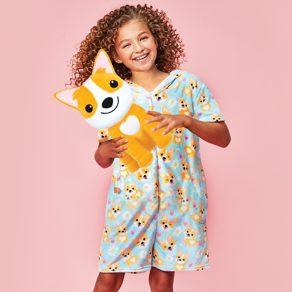 Corgis and Daisies Plush Romper