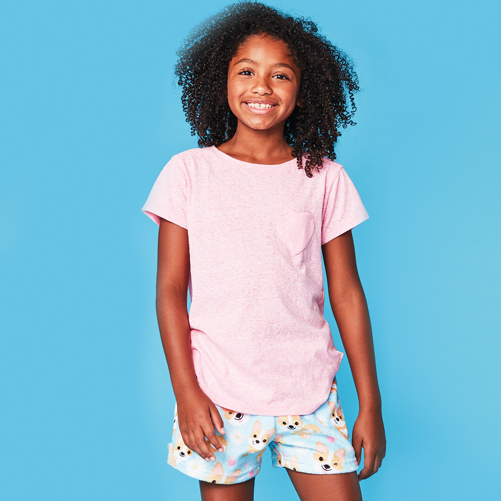 Corgis and Daisies Plush Shorts