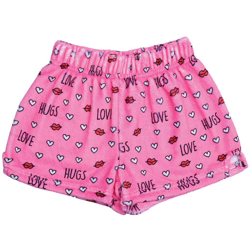 Love and Hugs Plush Shorts