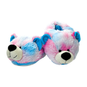 Pink and Blue Tie Dye Bear Slippers
