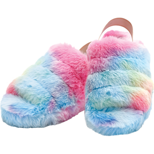 fluffy slippers for