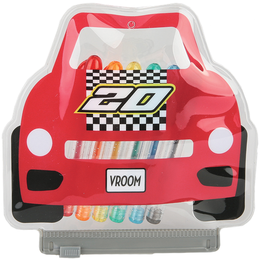 [710-107] Race Car Mini Gel Pen Set