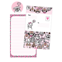[760-1168] Puppy Love Foldover Cards
