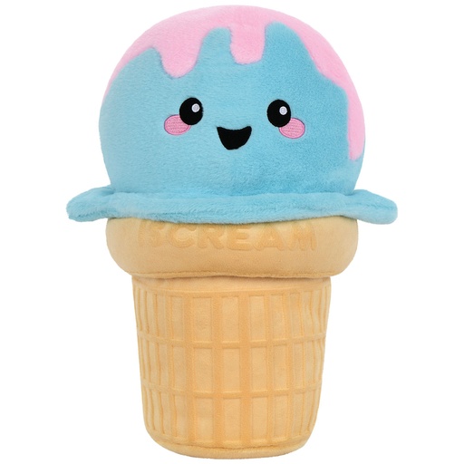 [780-1869] Ice Cream Cone Vanilla Scented Embossed Plush