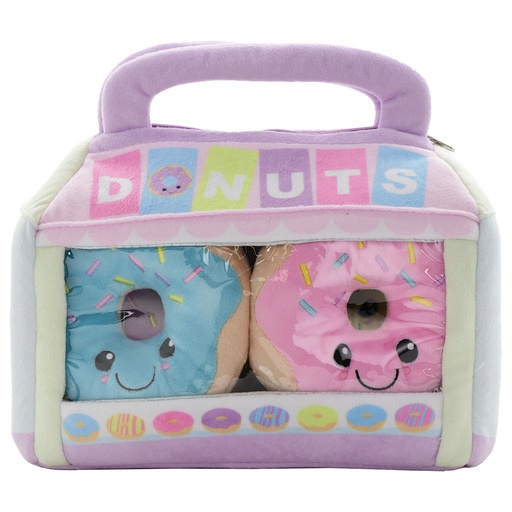 [780-1897] Box of Donuts Packaging Fleece Plush