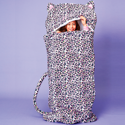 [782-281] Pink Leopard Sleeping Bag