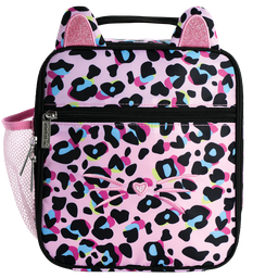[810-1443] Pink Leopard Lunch Tote