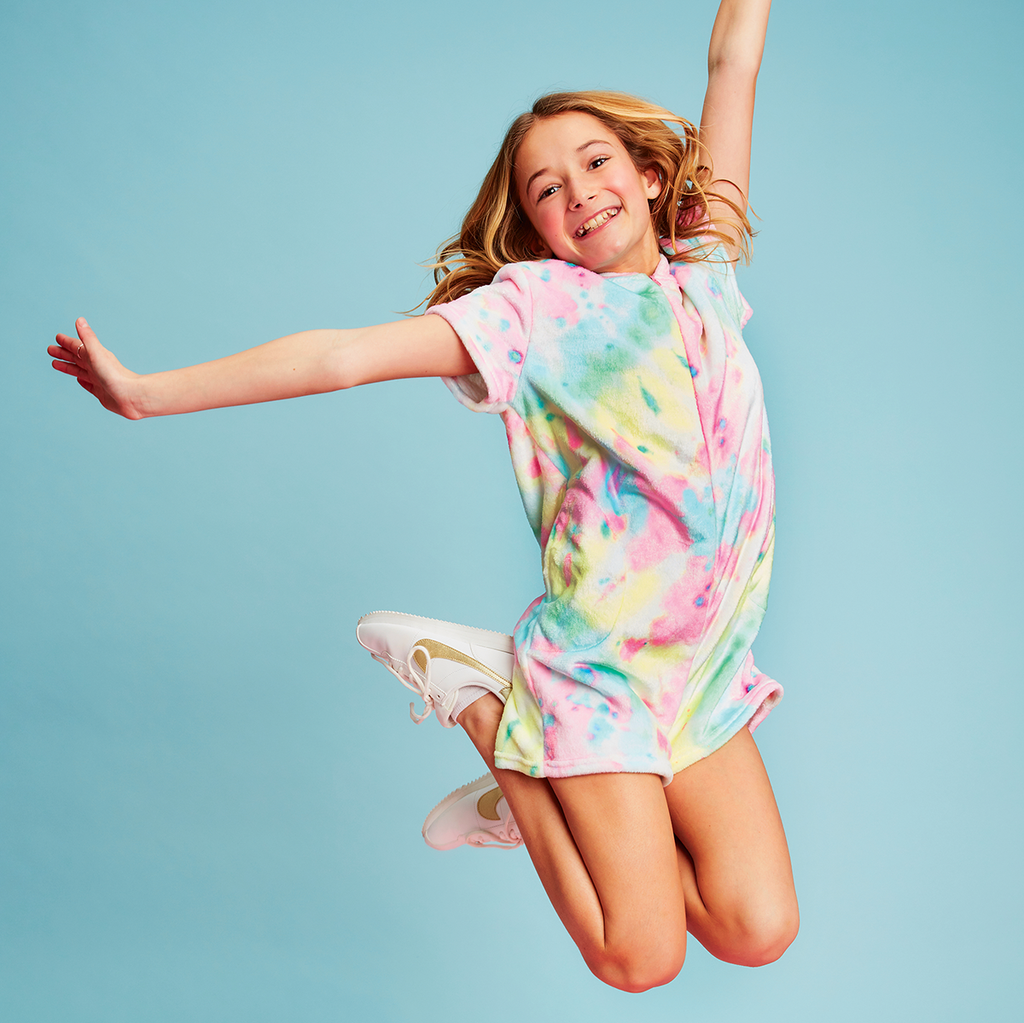 Swirl Tie Dye Plush Romper
