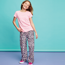 Pink Leopard Plush Pants