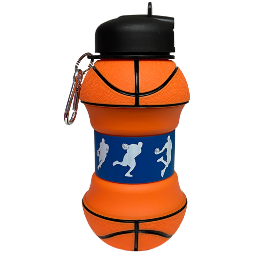 [870-163] Basketball Collapsible Water Bottle