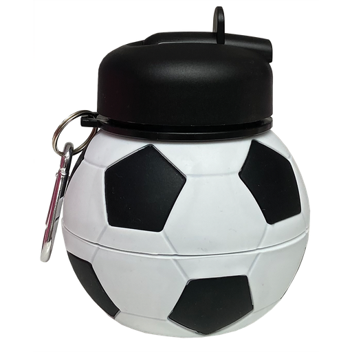 [870-164] Soccer Collapsible Water Bottle