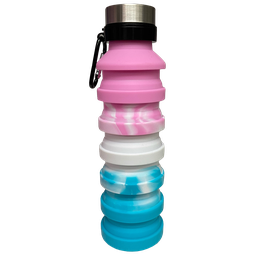 [870-166] Pink Ombre Collapsible Water Bottle