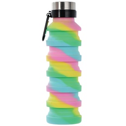 [870-168] Swirl Tie Dye Collapsible Water Bottle