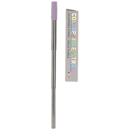 [870-177] Collapsible Purple Straw