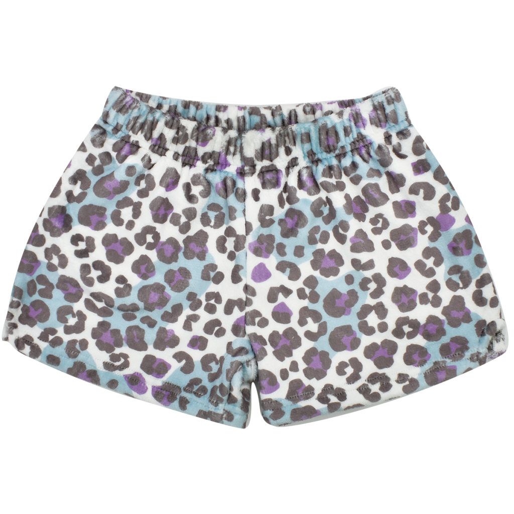 Snow Leopard Plush Shorts