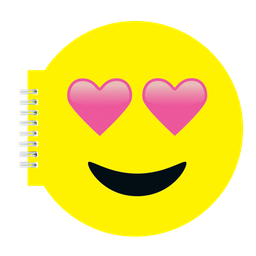 [724-817] Heart Eyes Emoji Scented Notebook